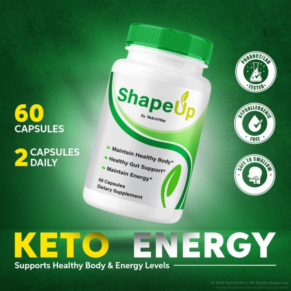 Etiqueta ShapeUp Capsules en primer plano