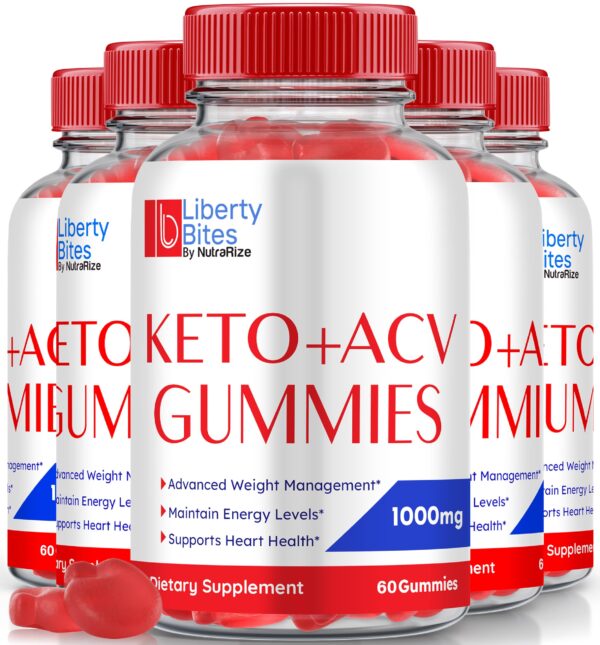 Liberty Bites gomitas keto acv paquete cinco 300 unidades