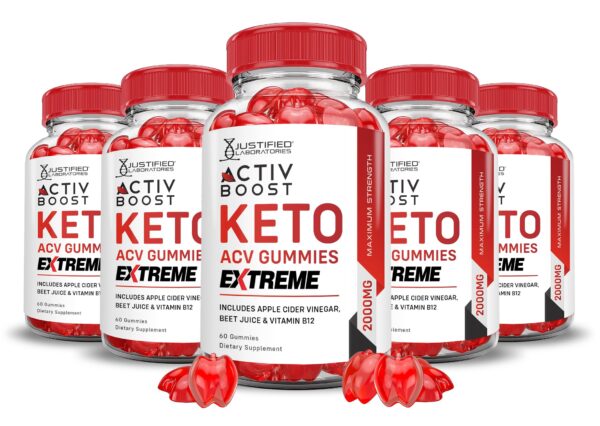 Gominolas keto acv activboost paquete 5 sabor vinagre manzana