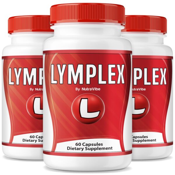 Paquete de 3 Lymplex cápsulas naturales para soporte diario