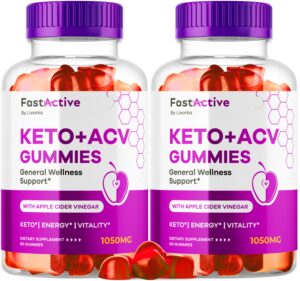 Fast Active Keto ACV gomitas paquete de 2 botellas 120 unidades