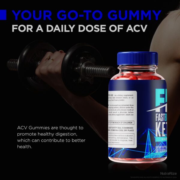 Fast Burn Keto ACV gomitas para energía y metabolismo
