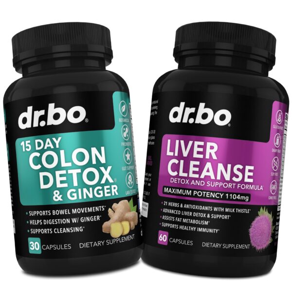 Caja de limpiador de colon y detox hepático DR. BO 15 días