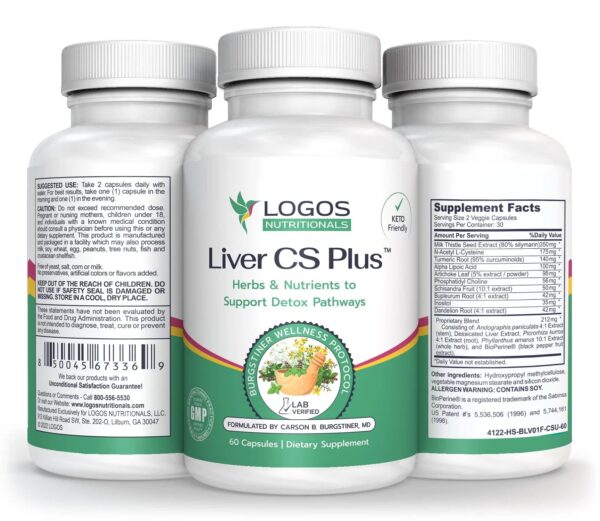 Envase Liver CS Plus fórmula detox hígado 60 cápsulas