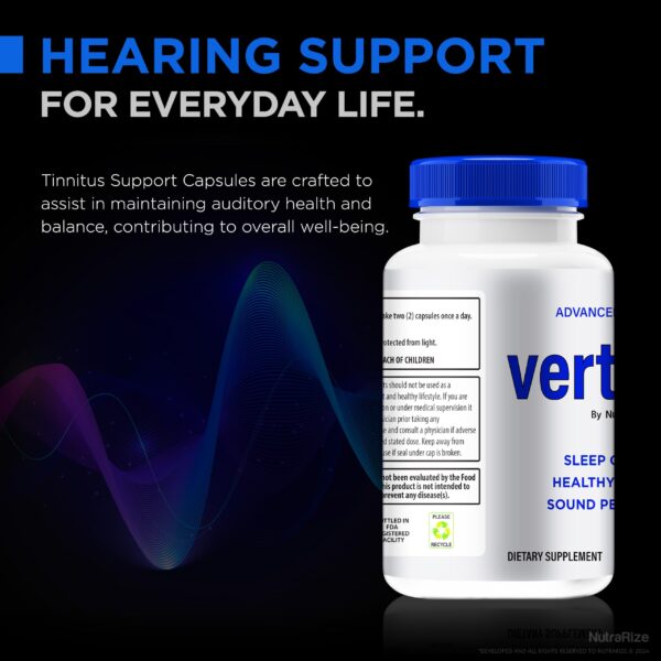 VertiFree cápsulas fórmula para salud del oído interno