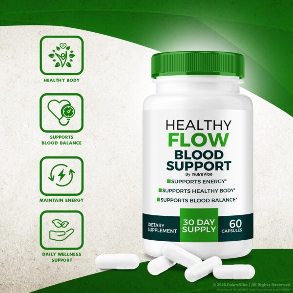 Tres envases de Healthy Flow Blood Support