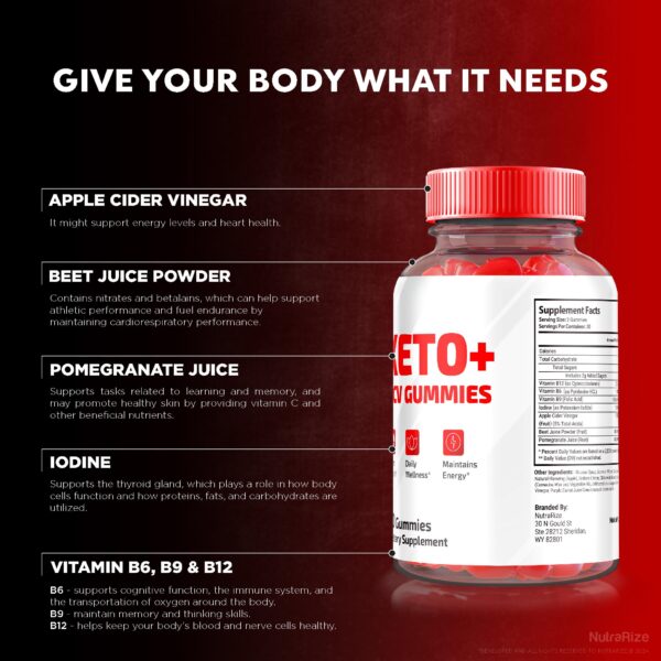 Gomitas sabor manzana Keto con fórmula de máxima potencia