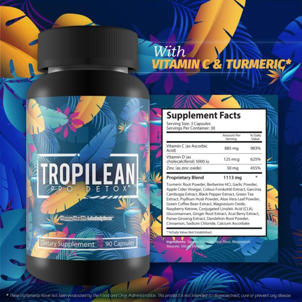 Tropilean Pro Detox cápsulas para mejorar función celular y digestión saludable