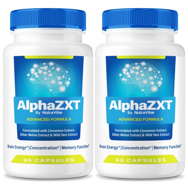 Paquete doble de cápsulas Alpha ZXT para memoria y concentración