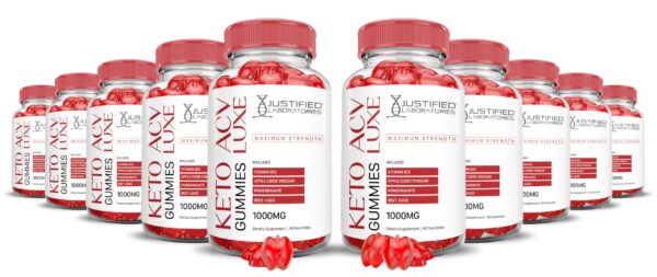 Gomitas Luxe Keto ACV paquete 10 con vinagre manzana