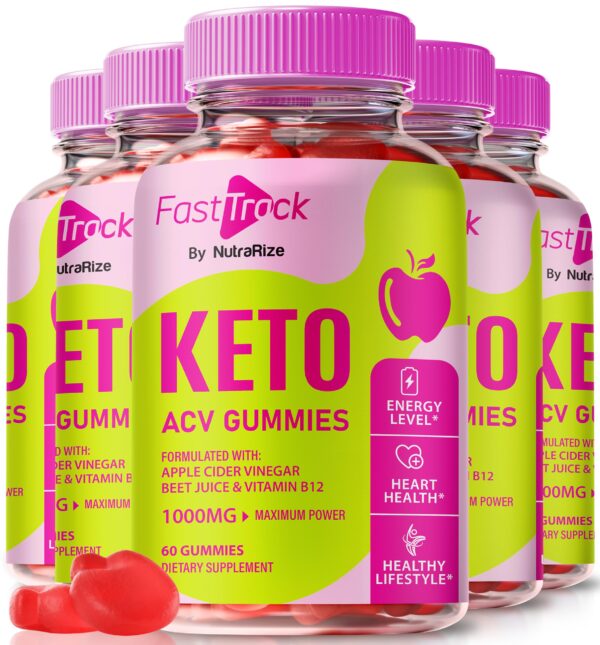 Gomitas Fast Track Keto ACV paquete de 5 para salud