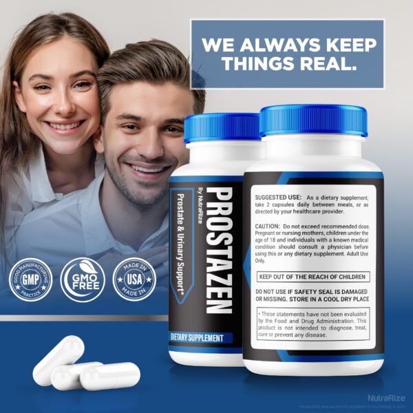 Cápsulas Prostazen NutraRize presentación paquete múltiple