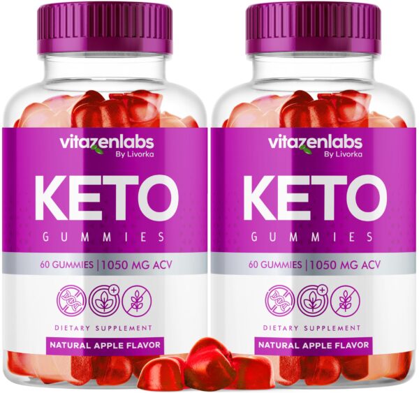 Vitazen Labs gomitas Keto ACV envase frontal