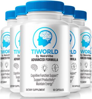 Botella Tiworld cápsulas para concentración y salud cerebral