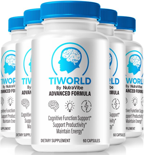 Botella Tiworld cápsulas para concentración y salud cerebral