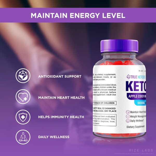 gomitas ACV keto para control de apetito rize labs