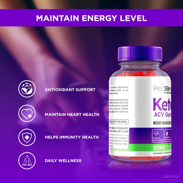 Gomitas ProSlim Keto ACV para energía y control de peso