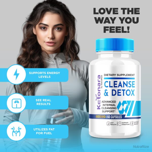 Ketonara cápsulas para apoyo cetogénico detox limpieza interna