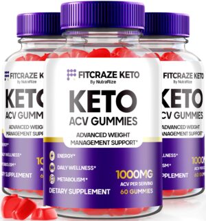 Gomitas Fit Craze Keto ACV paquete de 180 unidades