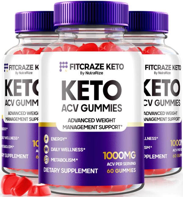 Gomitas Fit Craze Keto ACV paquete de 180 unidades