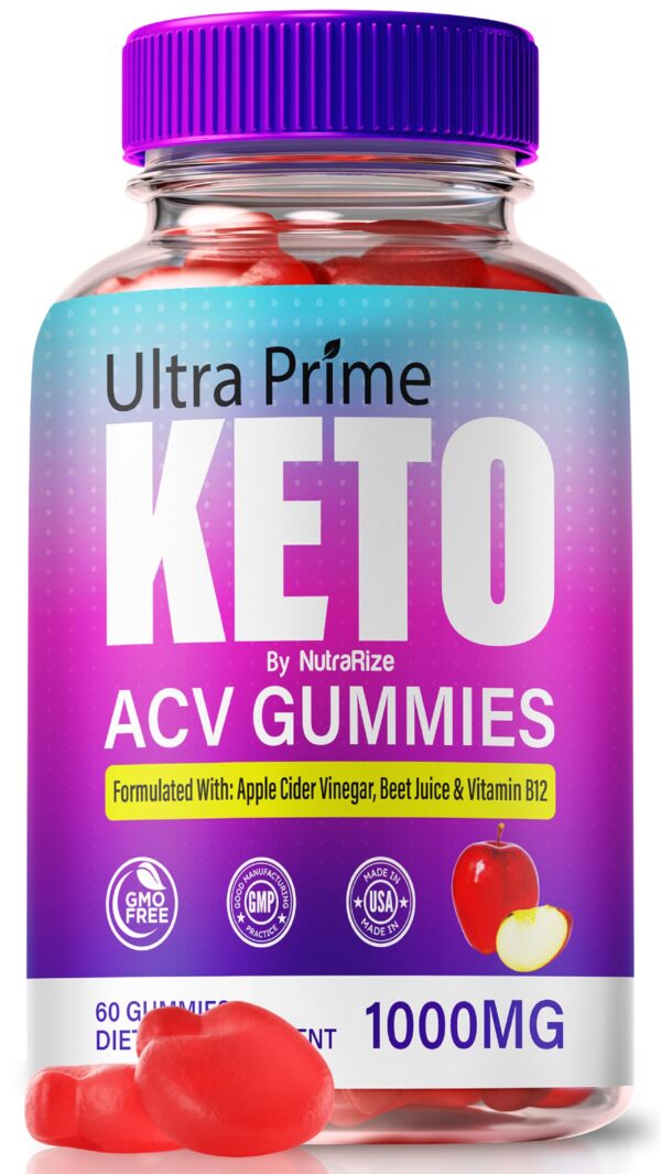 Gomitas Ultra Prime Keto con vinagre de sidra de manzana premium 60 unidades