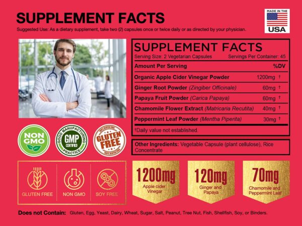 FarmHaven suplemento digestión saludable vinagre sidra manzana