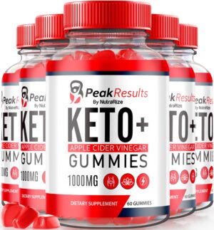 Paquete de gomitas NutraRize Peak Results Keto ACV