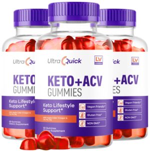 Paquete de 3 gomitas Ultra Quick Keto ACV LIVORKA