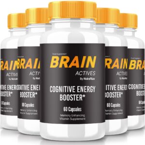 Brain Actives cápsulas para salud cerebral pack de 5