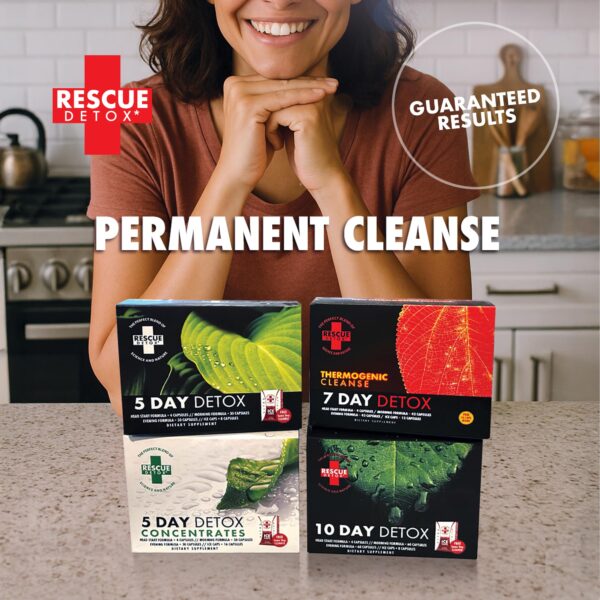 Rescue Detox presentación en caja y frasco