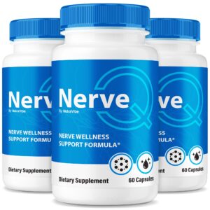 Frascos Nerve Q NutraVibe apoyo nervioso 180 cápsulas