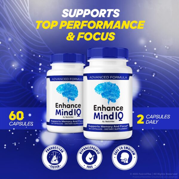 Caja exterior de NutraVibe Enhance Mind IQ