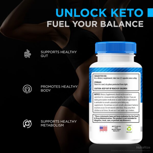 NutraRize Keto Energize fórmula para energía keto saludable