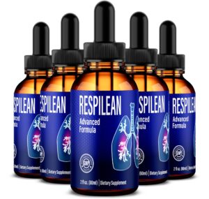 Paquete 5 gotas Respilean fórmula natural NutraRize 2 oz