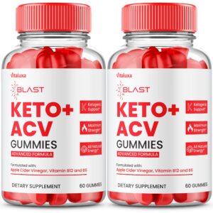 Blast Keto ACV Gomitas paquete frontal 120 unidades