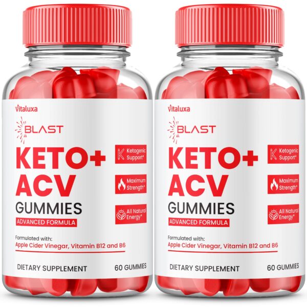 Blast Keto ACV Gomitas paquete frontal 120 unidades