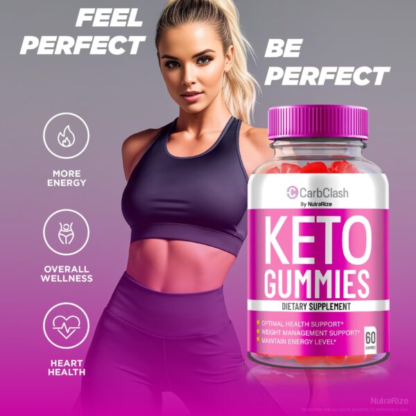 Paquete de 5 CarbClash Keto ACV gomitas para peso saludable