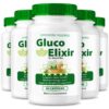 Botella de Gluco Elixir NutraVibe, suplemento natural.