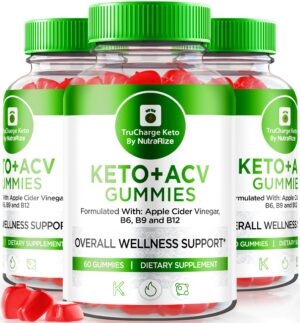 paquete de 3 trucharge keto acv gomitas para pérdida de peso