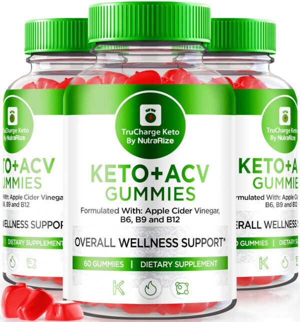 paquete de 3 trucharge keto acv gomitas para pérdida de peso