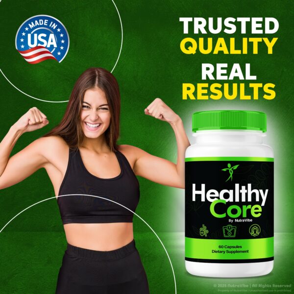 Healthy Core cápsulas con mezcla natural para fitness y vitalidad