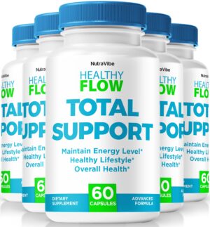 NutraVibe Healthy Flow cápsulas naturales paquete de 5