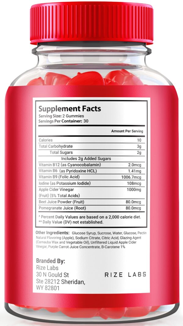 Gomitas Joy Keto ACV para control de peso rize labs