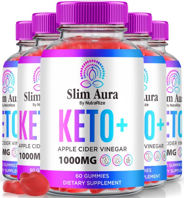Paquete de 5 gomitas Slim Aura Keto ACV para pérdida de peso