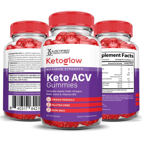 Gomitas keto glow con vitamina b12 y folato