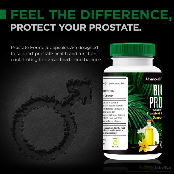 Cápsulas NutraRize Bio Prost para salud prostática y energía