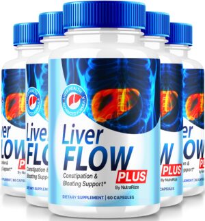 Cápsulas Liver Flow Plus paquete 5 para salud digestiva