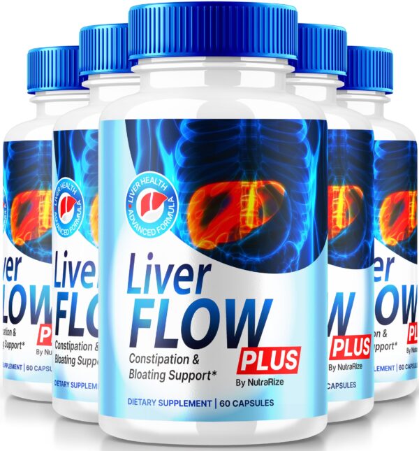 Cápsulas Liver Flow Plus paquete 5 para salud digestiva