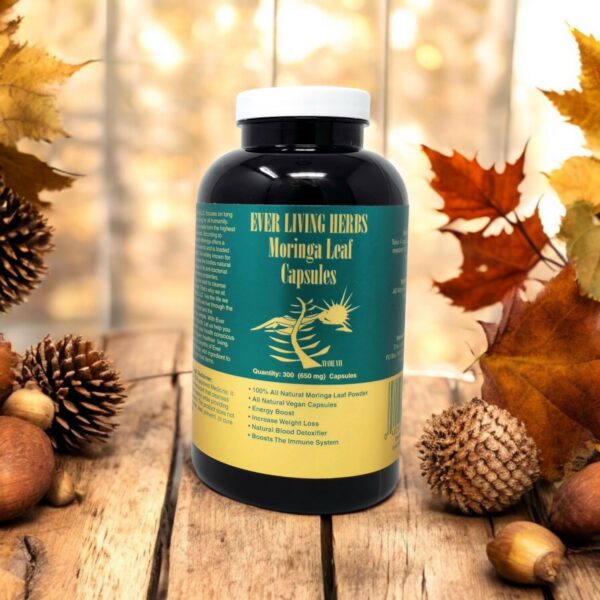 Suplemento herbal de moringa para salud y desintoxicación