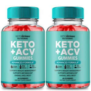 Paquete doble gomitas Ketolicious Keto ACV 1000 mg extra